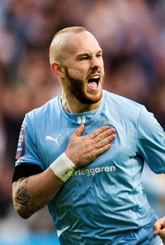 Malmö FFs Magnus Eriksson jublar