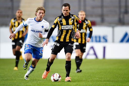 Norrköpings Alexander Fransson och Häckens Martin Ericsson