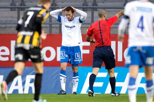 Norrköpings Emir Kujovic deppar