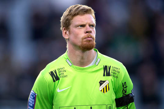 Häckens målvakt Christoffer Källqvist innan