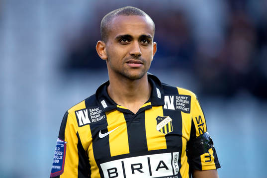 Häckens Walid Atta innan fotbollsmatchen i Allsvenskan
