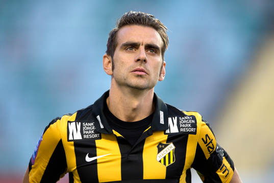 Häckens Björn Anklev innan fotbollsmatchen i Allsvenskan