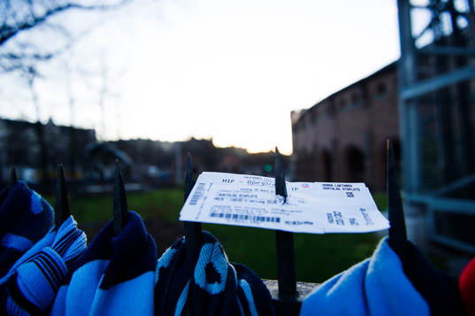 En biljett från Helsingborg-Djurgården har lämnats