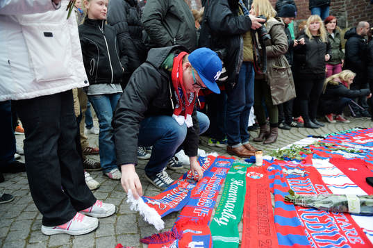 Manifestation på Stortorget i Helsingborg mot
