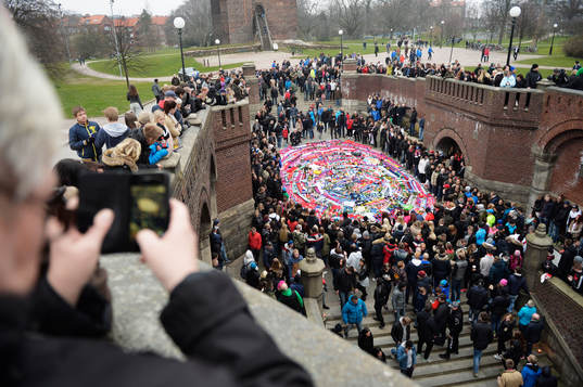 Manifestation på Stortorget i Helsingborg mot