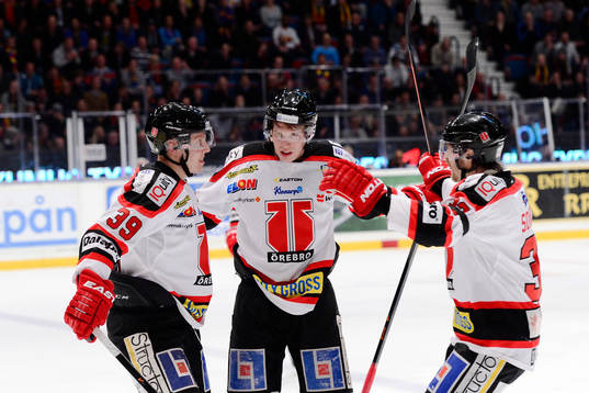 Örebros Ville Viitaluoma, Kalle Olsson och Daniel Sondell