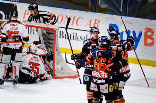 Djurgårdens spelare jublar