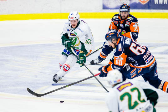 Färjestads Joakim Hillding och Växjös Erik Josefsson