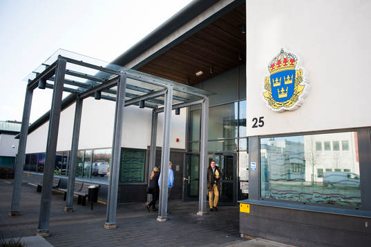 Helsingborg polishus, Polisen håller presskonferens