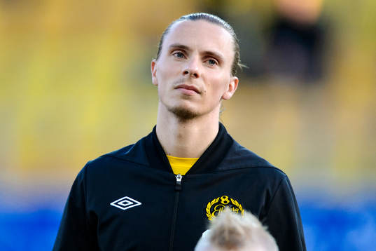 Elfsborgs Niklas Hult innan fotbollsmatchen i Allsvenskan