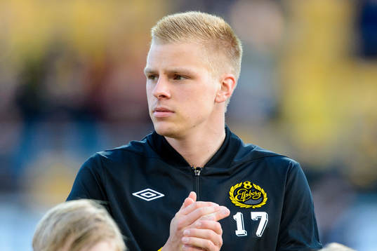 Elfsborgs Per Frick innan fotbollsmatchen i Allsvenskan