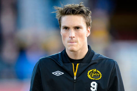 Elfsborgs Lasse Nilsson innan fotbollsmatchen i Allsvenskan