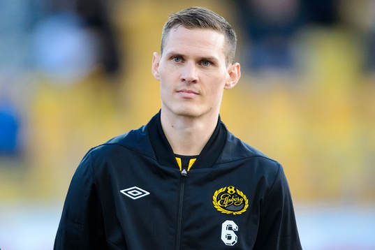 Elfsborgs Jon Jönsson innan fotbollsmatchen i Allsvenskan