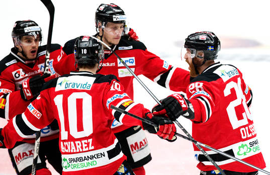 Bläddra bland fler bilder av Ishockey, kvalserien till SHL, Malmö Redhawks - Djurgården