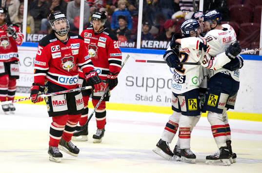 Djurgårdens Michael Holmqvist jublar