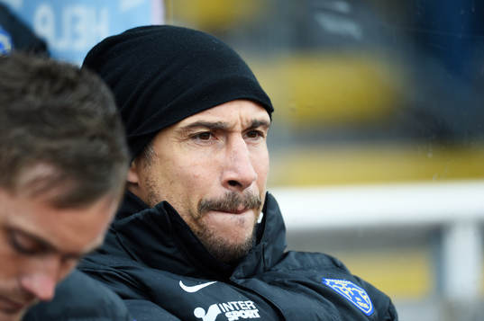 Falkenbergs tränare Henrik Larsson