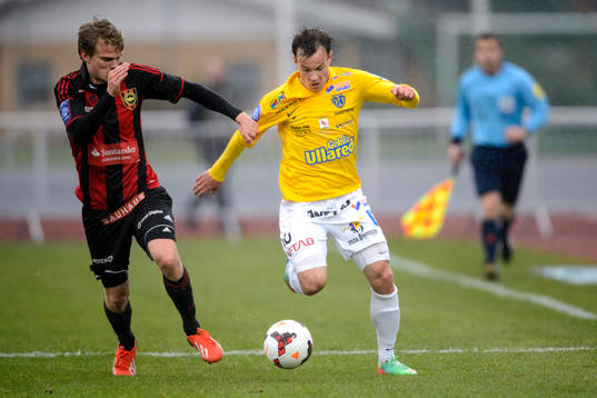 Brommapojkarnas Gustav Sandberg Magnusson och Falkenbergs