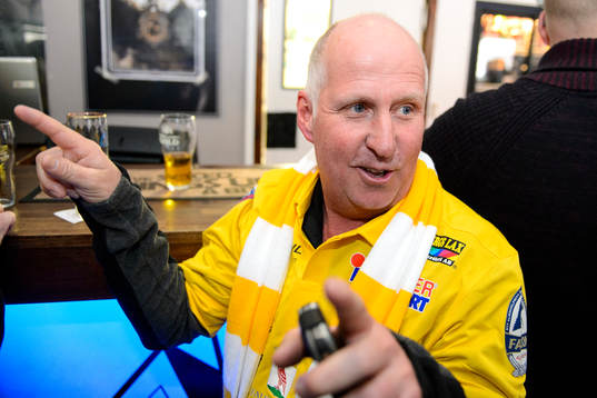 Hans Eliassson innan fotbollsmatchen i Allsvenskan mellan
