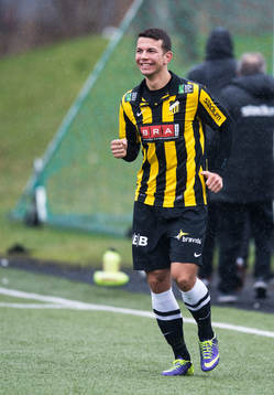 Häckens Petar Radmanovic i fotbollsmatchen mellan BK