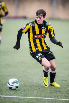 Häckens Albin Skoglund i fotbollsmatchen mellan BK Häcken