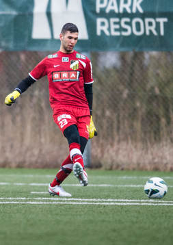 Häckens målvakt Emre Patat i fotbollsmatchen mellan BK