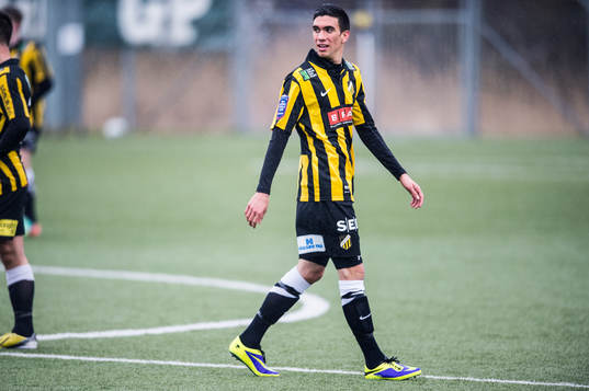 Häckens Daniel Krezic i fotbollsmatchen mellan BK Häcken