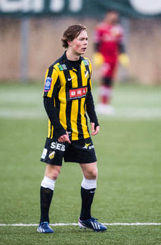 Häckens Adam Andersson i fotbollsmatchen mellan BK Häcken