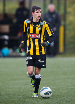 Häckens Egzon Binak i fotbollsmatchen mellan BK Häcken