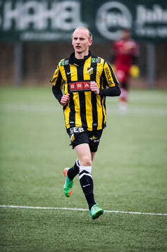 Häckens Gabriel Franke i fotbollsmatchen mellan BK Häcken