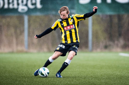 Häckens Adam Andersson i fotbollsmatchen mellan BK Häcken