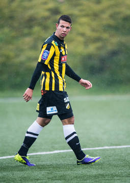 Häckens Petar Radmanovic i fotbollsmatchen mellan BK