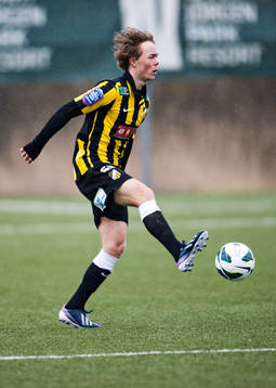 Häckens Adam Andersson i fotbollsmatchen mellan BK Häcken