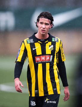 Häckens Fredrik Ekman i fotbollsmatchen mellan BK Häcken