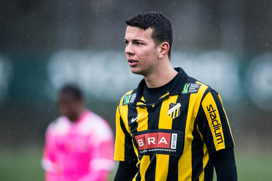 Häckens Petar Radmanovic i fotbollsmatchen mellan BK