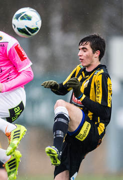 Häckens Egzon Binak i fotbollsmatchen mellan BK Häcken