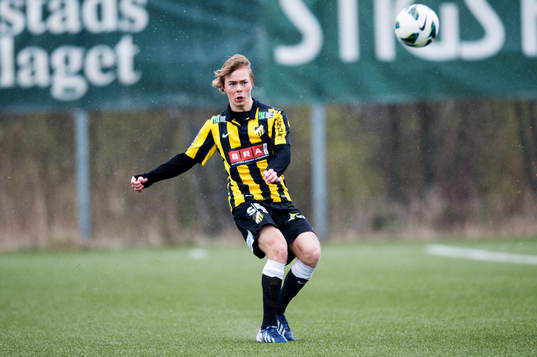 Häckens Adam Andersson i fotbollsmatchen mellan BK Häcken