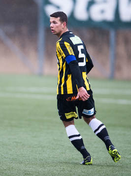 Häckens Petar Radmanovic i fotbollsmatchen mellan BK