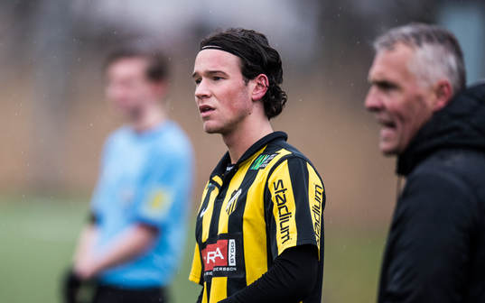 Häckens Fredrik Ekman i fotbollsmatchen mellan BK Häcken