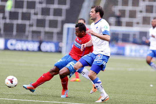 Helsingborgs Alvaro Álvaro Santos och Norrköpings Morten