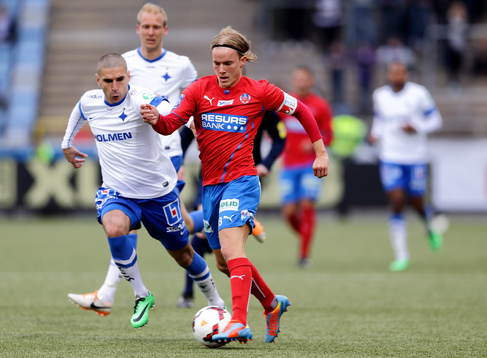 Helsingborgs David Svensson och Norrköpings Rawez Lawan