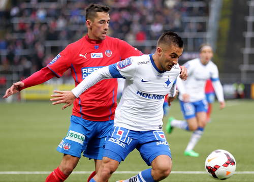 Helsingborgs Loret Sadiku och Norrköpings Christopher Telo