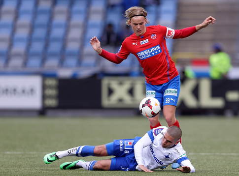 Helsingborgs David Svensson och Norrköpings Rawez Lawan
