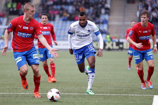 Helsingborgs Peter Larsson, Norrköpings Isaac Kiese Thelin