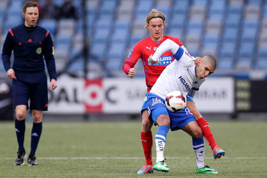 Helsingborgs David Svensson och Norrköpings Rawez Lawan