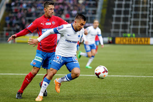 Helsingborgs Loret Sadiku och Norrköpings Norrköpings