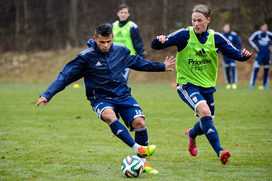 IFK Göteborgs Daniel Sobralense och Hampus Zackrisson