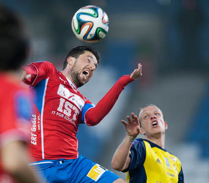 Östers Denis Velic i matchen i Superettan mellan