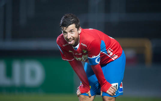 Östers Denis Velic i matchen i Superettan mellan