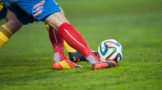 Fot, fötter, fotbollssko, Nike,  i matchen i Superettan