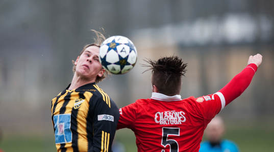 Hässleholms Filip Ranmo i träningsmatchen mellan IFK